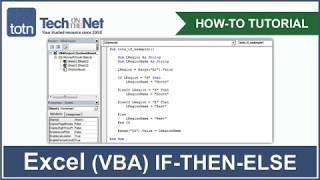 How to use the IF-THEN-ELSE statement in Excel VBA