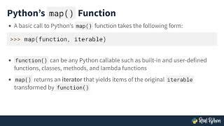 Python's map() Function: Transforming Iterables