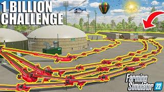 I Created THE PERFECT MILLION SILAGE TRANSPORT SYSTEM | 1 BILLION Challenge | Farming Simulator 22