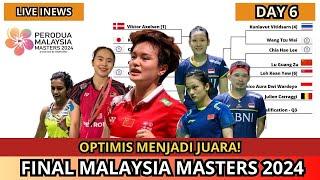 JADWAL FINAL MALAYSIA MASTERS 2024~HADAPI WAKIL TUAN RUMAH!