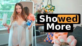 [4K USA Housewife] A mirror CLEANING | SHEER DRESS Try on Haul with Cyberly Chloe