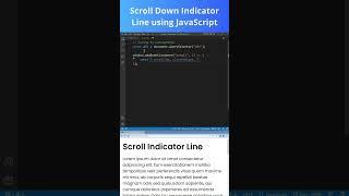 Create Scroll Down Indicator Line using JavaScript
