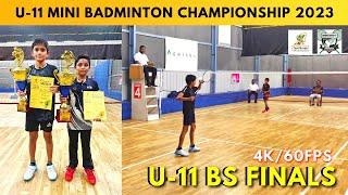 UNDER 11 BOY'S SINGLES FINALS  | TAMILNADU MINI BADMINTON CHAMPIONSHIP 2023 - CHENNAI