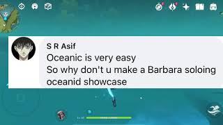 GOD BARBARA one shots Oceanid in 1 min - Genshin Impact Speedrun