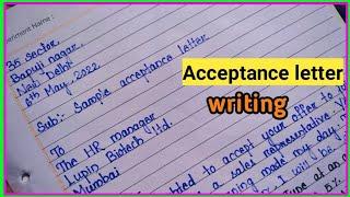 job acceptance letter| acceptance letter for office | letter format