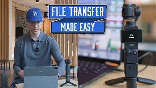 HOW TO Transfer Files From The DJI Osmo Pocket 3 | A Beginner's Guide