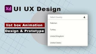 How to Create List box Animation using XD | adobe XD Prototyping | adobe XD tutorial