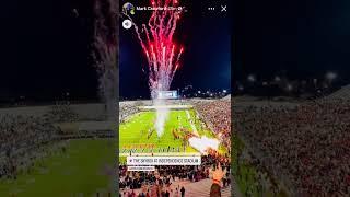 Texas Tech University Pyro entrance at the Independence Bowl by Pyromania Fireworks