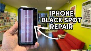 Fixing the Black spot on the iPhone screen step by step  #apple #iphone #ios #fyp