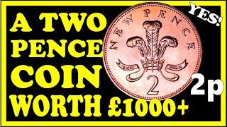 A Rare 2p Coin - A Two Pence Coin Worth Over £1000 - Do You Have One?