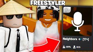 Roblox Neighbors With A PROFESSIONAL FREESTYLER..