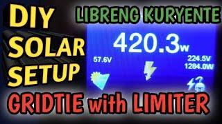 DIY SOLAR POWER SYSTEM GRIDTIE SETUP | ULTIMATE GUIDE | WIRING ng GRIDTIE INVERTER with LIMITER