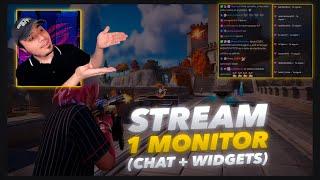  STREAM con solo 1 MONITOR!! - Chat + feed + widgets en tu pantalla