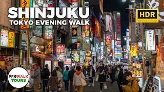 Tokyo Evening Walk in Shinjuku - 4K HDR 60fps Spatial Audio