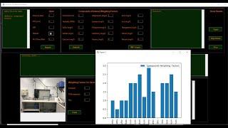 python application (gui) for data analysis.