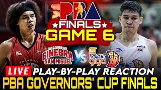 LIVE PBA FINALS GAME 6! BRGY GINEBRA VS TALK N TEXT 2024 GOVERNOR'S CUP Play-by-Play Reaction!