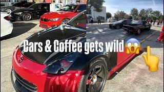 Cars & Coffee Meet Turns Into A Takeover!!! (Drifting, Racing & More!)