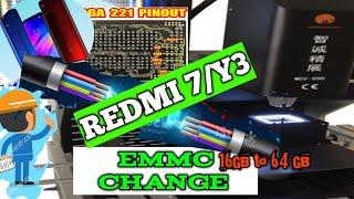 REDMI 7/Y3 EMMC Change| Redmi 7 Emmc change without CPU| Redmi 7 Emmc change dual imei|Noor Mobile