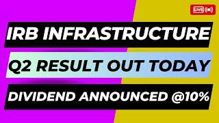 IRB INFRA Q2 RESULTS 2025 | IRB INFRA RESULT TODAY | IRB INFRA SHARE RESULT TODAY | IRB INFRA SHARE