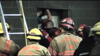 Raw: Ore. Woman Stuck Between Walls Freed