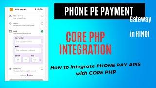 How to Integrate Phone Pe Payment Gateway  with Core PHP. #php #paymentgateways #phonepe