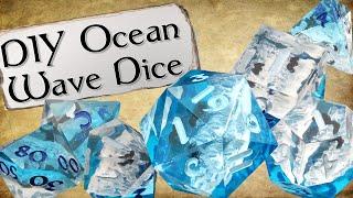 Making Ocean Wave Resin Dice The Easy Way