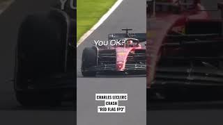 CHARLES LECLERC CRASH RED FLAG ON FP3 #f1 #mexicangp #charlesleclerc #scuderiaferrari