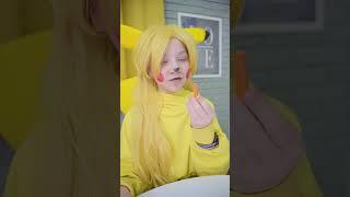 I became Pokemon Pikachu for 24 hours in real life! #pokemon #trending #funny