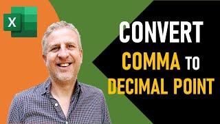 How to Convert Comma to Decimal Point & Dot to Comma in Excel