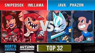 SnipedSox & ImLlama vs. java & Phazon - Top 32 - NA - Autumn Championship 2022