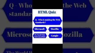 HTML Quiz || daily gk quiz #html #quiz #genralknowledge #english