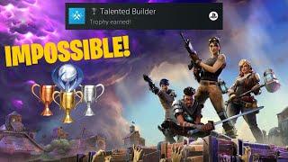 Fortnite LIVE Unlocking *RARE* Talented Builder Trophy! | Grinding IMPOSSIBLE Platinum Trophy