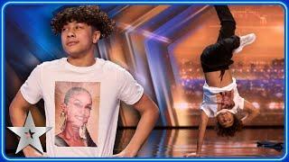 13-year-old Leon Ung ROCKS Måneskin dance performance | Auditions | BGT 2024