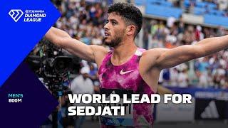 Sedjati wins photo finish in the 800m in Paris - Wanda Diamond League 2024