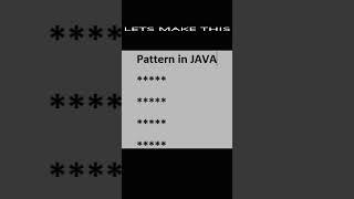 Star Pattern in Java  - Tuitions  Tonight #SHORTS