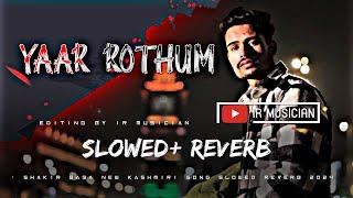 Yaar Rothum Shakir Baba New Kashmiri slowed reverb earphone effect IR Musician Kashmiri 2024 Songs