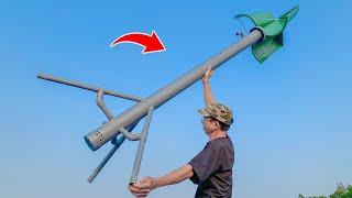 I made my own year-round water pumping from PVC pipes at home without paying any electricity bills