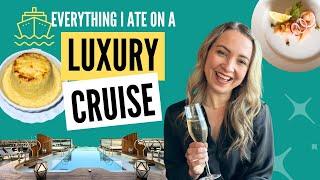 Everything I ate on a LUXURY cruise ship!