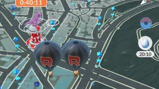 Two Team rocket balloons appear in pokemon Go