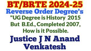 ️️️BT/BRTE TRB History Reverse Order Degree|UG History க்கு முன்பே பல பேர் B.Ed., பட்டம் எப்படி?