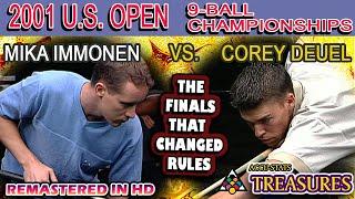 9-BALL FINALS: Mika IMMONEN vs Corey DEUEL - 2001 26th U.S. OPEN 9-BALL CHAMPIONSHIPS