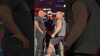 Mike Tyson not intimidated by Jake Paul at face off after antics!