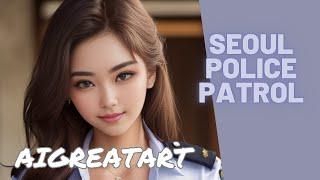 Seoul Patrol‍️| Police Lookbook [AI Art] (Model Sora) [AI Girls] (UWP)