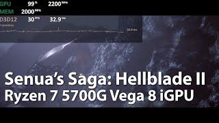 Senua’s Saga: Hellblade II Ryzen 7 5700G Vega 8 iGPU - Gameplay Benchmark Test