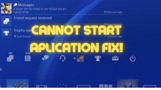 PS4 Cannot Start Application Error Fix!!! (2023!)