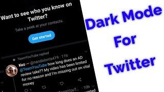 How To Enable Dark Mode On Twitter Android Mobile/Ios(Official Release)