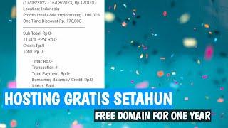 Hosting Gratis 1 tahun | Free Hosting For One Year