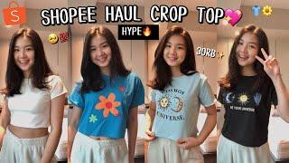 SHOPEE HAUL CROP TOP AESTHETIC 30RIBUAN BERKUALITAS1 | SEBAGUUUS ITU!