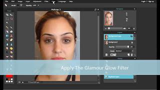 Create Glowing Skin Effect in Pixlr