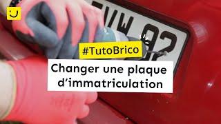 Changer une plaque d’immatriculation